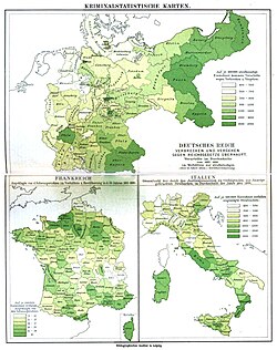Crime; convicts in relation to the population, 1882–1886