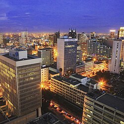 Nairobi is a major financial capital of Africa, and one of the most modern cities in Africa.