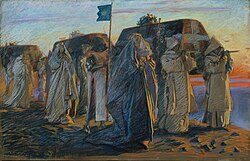 Dirge of Three Queens (c. 1895), by Edwin Austin Abbey, inspired by The Two Noble Kinsmen