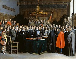 Signing of the Peace of Münster between Spain and the Dutch Republic, 30 January 1648