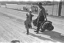"Spanish" trapper and sons, Delacroix Island, 1941