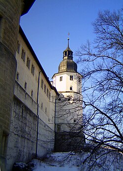 Schloss Hellenstein in winter