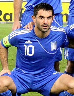 Giorgos Karagounis is Greece's most capped player with 139 appearances.