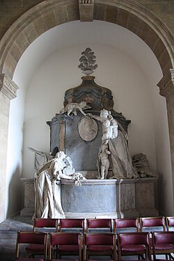Monument to Montagu in St Edmund's church, Warkton