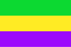 Historian Errol Laborde theorized that purple, green, and gold were chosen by Rex as the colors of Mardi Gras since they could be arranged in a tricolor that follows the rule of tincture.