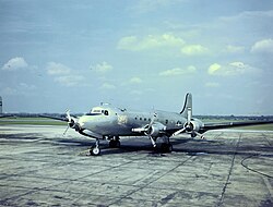 President Franklin D. Roosevelt's Douglas C-54 Skymaster aircraft, nicknamed the Sacred Cow