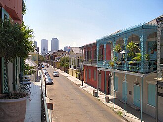 Colorful architecture in New Orleans, both old and new