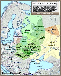 Principalities in Eastern Europe before the Mongol and Lithuanian invasions