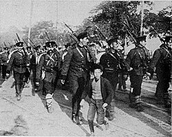 Departure of mobilized Bulgarian soldiers.