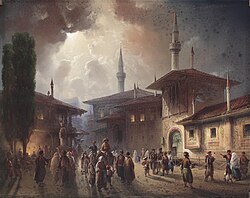 The Crimean Khan's Palace in Bakhchysarai by Carlo Bossoli