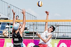Beach volleyball, Argentina v Peru