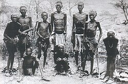 "Condition of Herero on surrender after having been driven into the desert"
