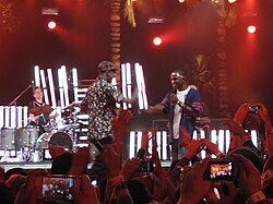 Ocean (right) with Tyler, the Creator at Coachella in April 2012