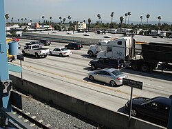 Foothill Freeway (I-210) as seen from the Metro L Line Sierra Madre Villa Station