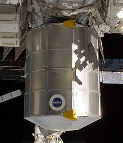 The Leonardo module hours after berthing