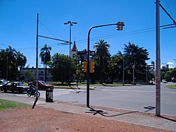 The intersection of Mendoza & Provincias Unidas Avenue.