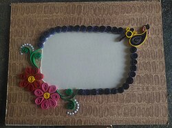 A craft done by using twilling papers