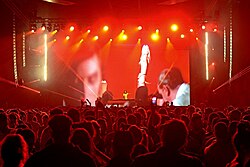Offer Nissim perform at Haoman 17 in Tel Aviv, Israel