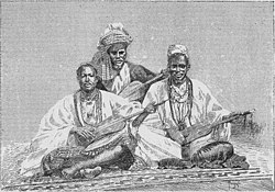 Griots of Sambala, king of Médina (Fula people, Mali), 1890. Photo by Joannès Barbier.