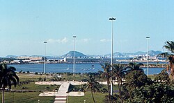 View of Santos Dumont in 1971 with Varig headquarters