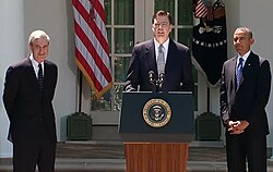James Comey speaks at the White House following his nomination by President Barack Obama to be the next director of the FBI, June 21, 2013.