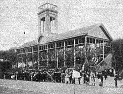 The stadium the day it was inaugurated, 1902