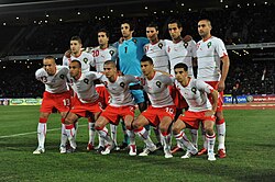 The Morocco national team in 2011