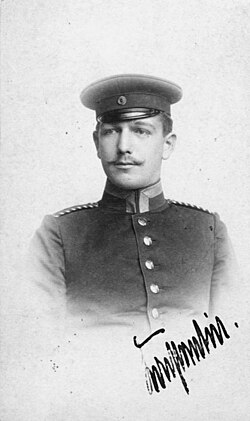 Konstantin von Neurath during his military service, 1893