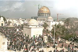 Friday prayer in Jerusalem after the 1994 Cave of the Patriarchs massacre