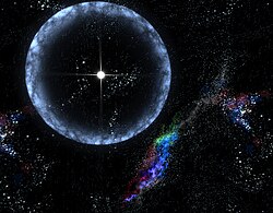 NASA artist's conception of a "starquake", or "stellar quake"