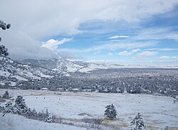Snowfall is common in Boulder throughout the winter.