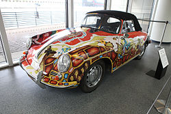 Joplin's Porsche 356C in "Summer of Love – Art of the Psychedelic Era" at the Whitney Museum in New York City