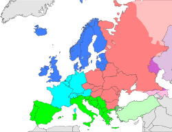 Regions used for statistical processing purposes by the United Nations Statistics Division Northern Europe Southern Europe Western Europe