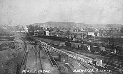 The railroad's Brewster, Ohio, yards in 1910.