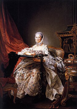 Madame de Pompadour by François-Hubert Drouais (1763–64)