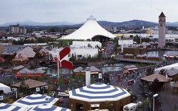 View of the Expo '74 site during the fair.
