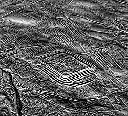 A lidar view of Epiacum Roman fort in Northumberland