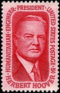 Herbert Hoover, on a 1965 stamp