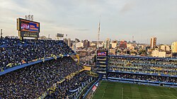 Boca Juniors' supporters at La Bombonera Stadium