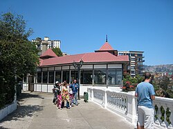 Tourists on Cerro Alegre.