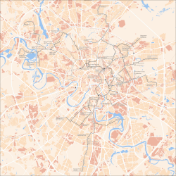 Tram map of Moscow