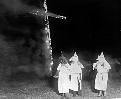 Founded by former Confederate soldiers after the Civil War (1861–1865), the Ku Klux Klan (KKK) used violence and intimidation to prevent blacks from voting, holding political office and attending school.
