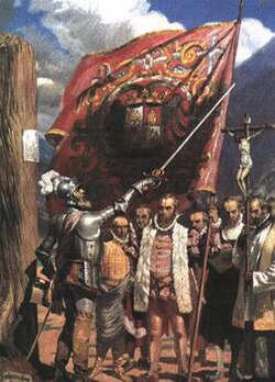 Pizarro and his followers founding Lima