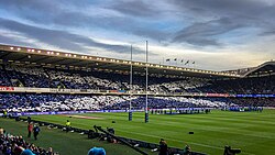 Murrayfield Stadium, the national stadium of the Scottish national rugby team