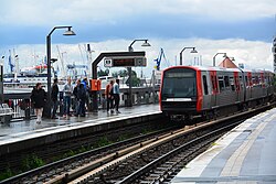 Baumwall station of the Hamburg U-Bahn