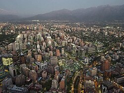 Northwestern Las Condes from Sky Costanera in 2018