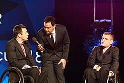 Team co-captains - Cameron Carr and Ryan Scott - interviewed after winning 2012 Team of the Year at the Australian Paralympian of the Year ceremony