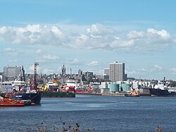 Sunshine across Aberdeen during August