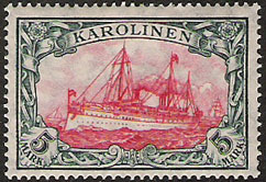 A postage stamp from the Caroline Islands