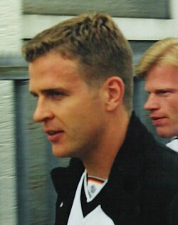 Bierhoff training with Germany, c. 1999